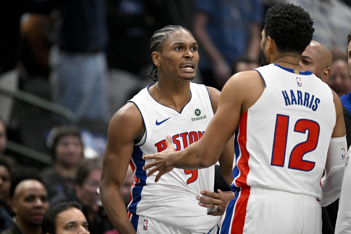 Pistons' Ausar Thompson ejected after close contact with official while arguing foul call