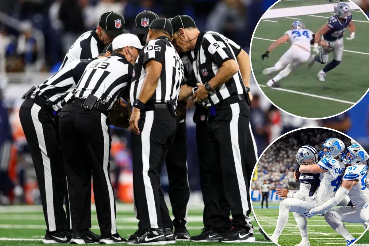 How the refs spoiled crucial Cowboys-Lions 'TNF' showdown