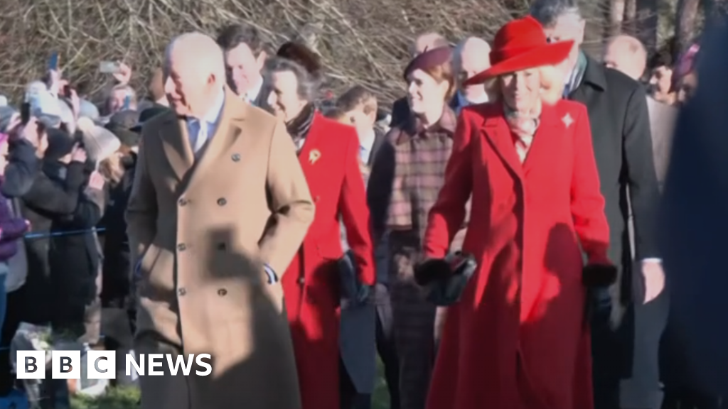 Royal Family gather for Christmas Day service at Sandringham