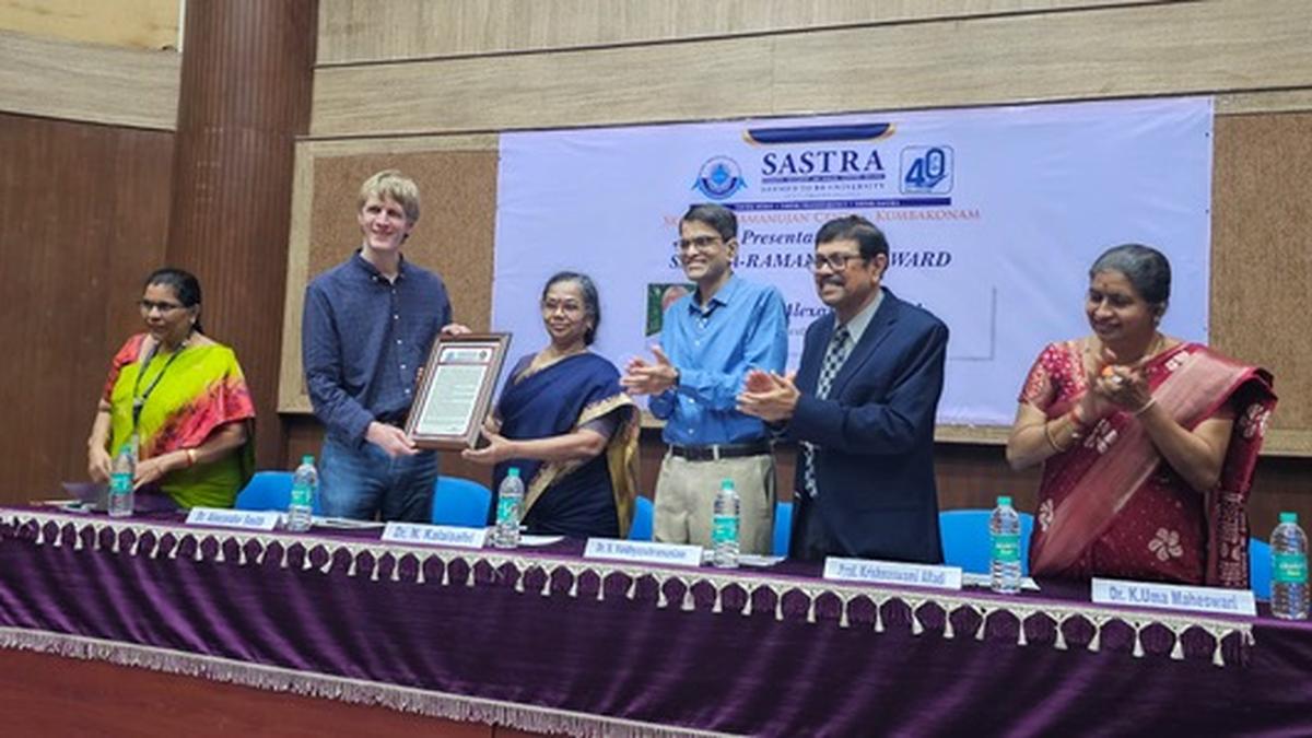 SASTRA-Ramanujan Award presented