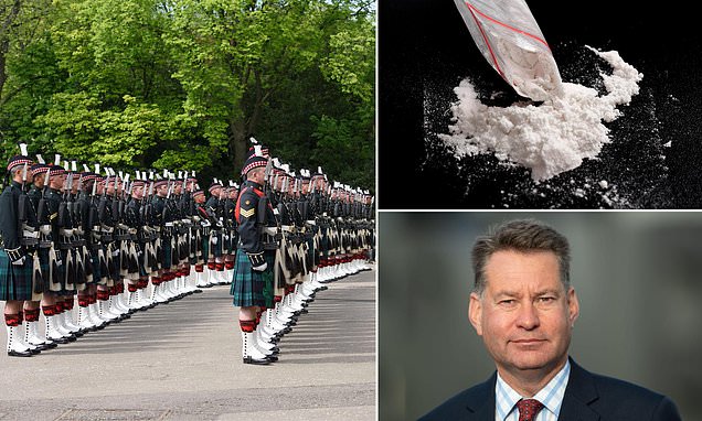 Twenty Scots soldiers are kicked out the Army for taking drugs