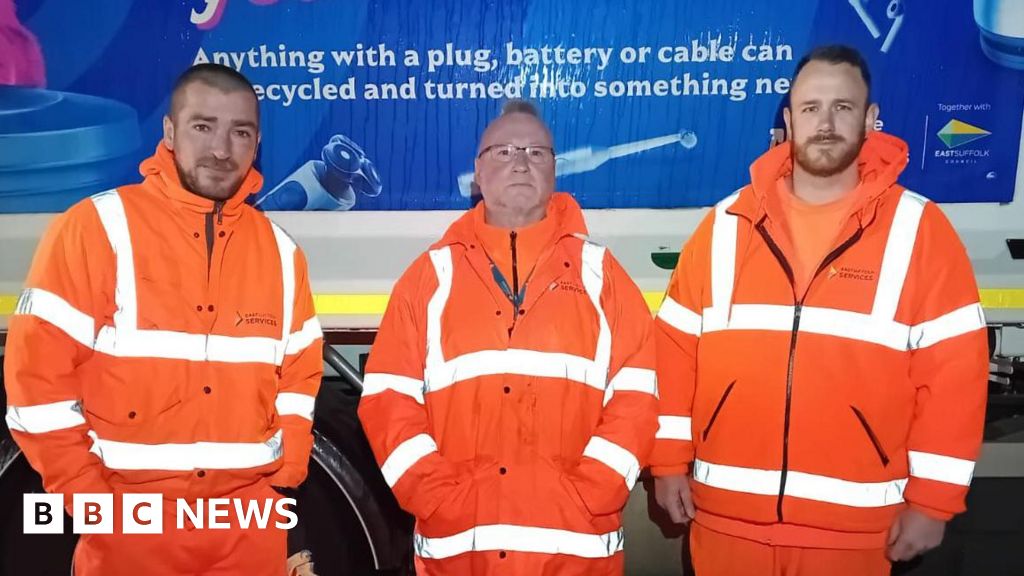 East Suffolk bin men praised for helping injured elderly woman