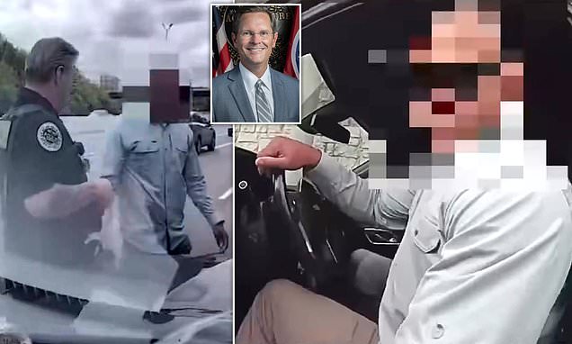 Tense bodycam footage shows cop shove state trooper driving local rep