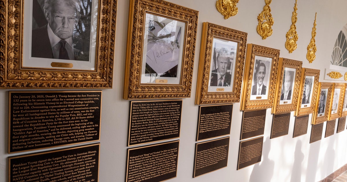Trump installs partisan plaques on "Presidential Walk of Fame" at White House
