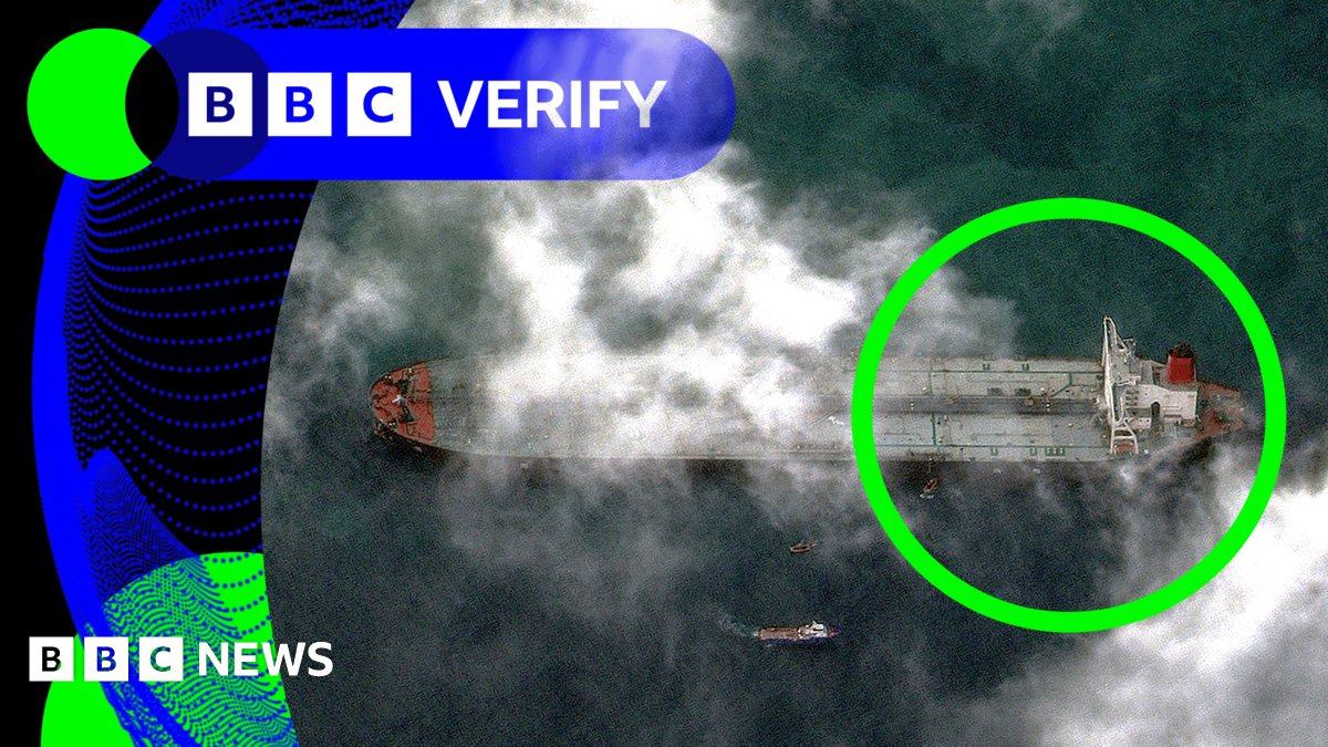 BBC Verify: Satellite image shows first Venezuela-linked tanker seized by US is now off Texas