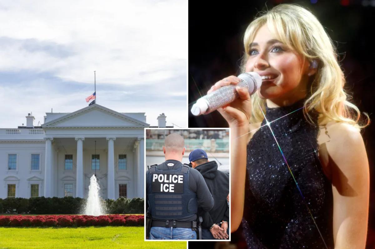 White House trolls Sabrina Carpenter with her own lyrics after she...