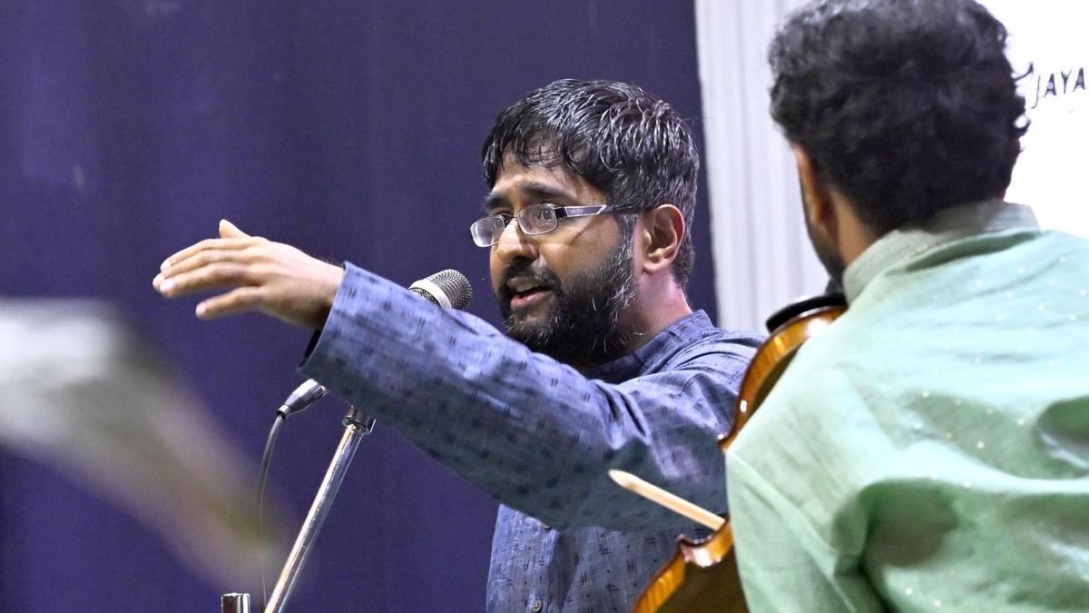 Annual music festival at Sathguru Sangeetha Samajam begins; vocalist Abhishek Raghuram sings effortlessly
