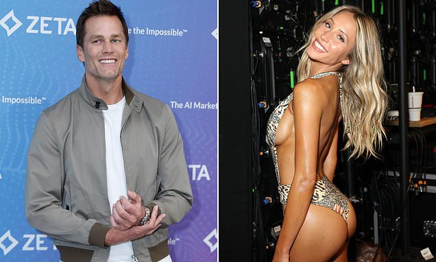 Newly single Alix Earle gets handsy with Tom Brady at NYE party