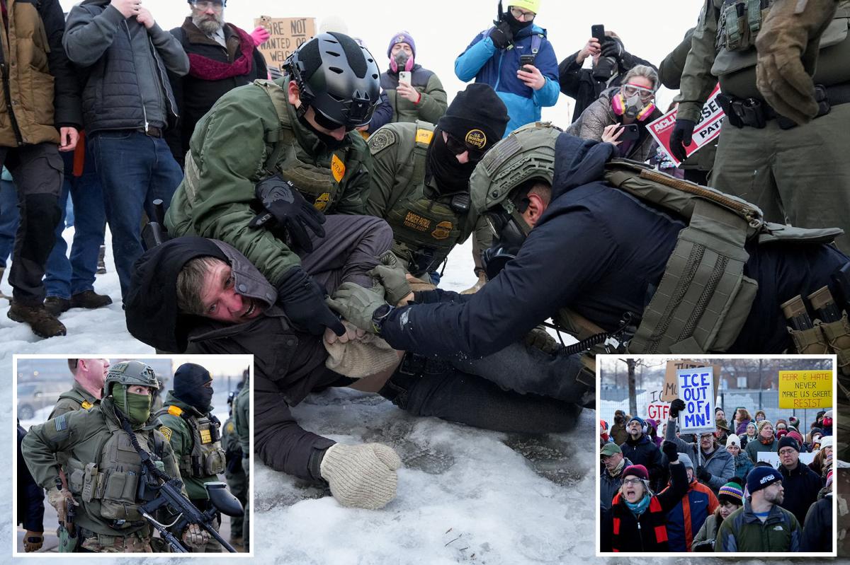 Anti-ICE protesters clash with cops during Minneapolis demonstrations