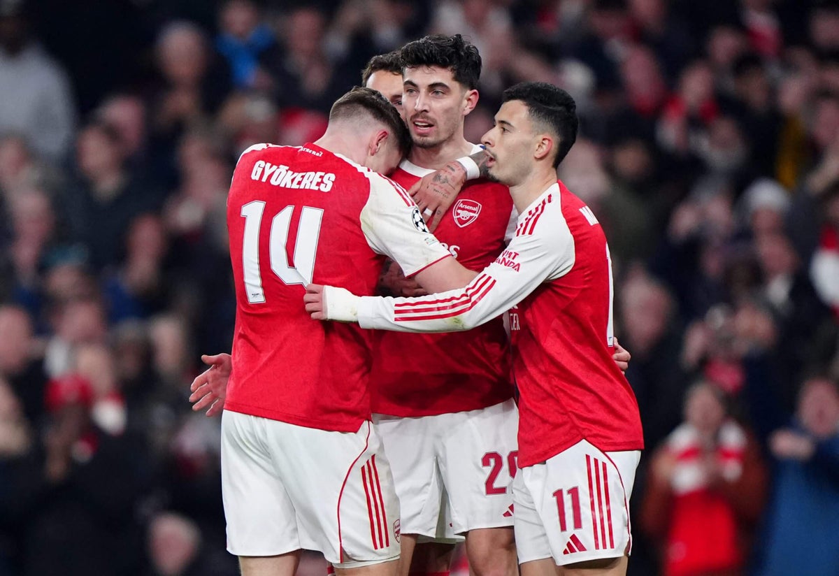 Arsenal 3 Kairat 2 - Arteta's side top Champions League league phase with eight wins from eight