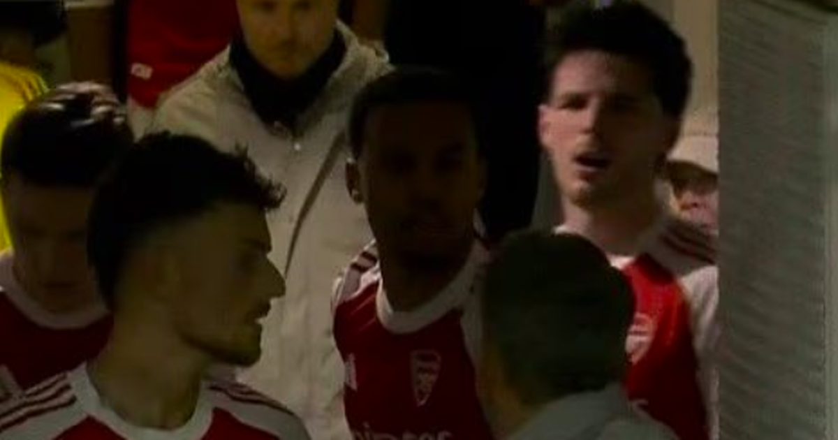 Mikel Arteta breaks Arsenal silence on Declan Rice tunnel bust-up with staff member - The Mirror