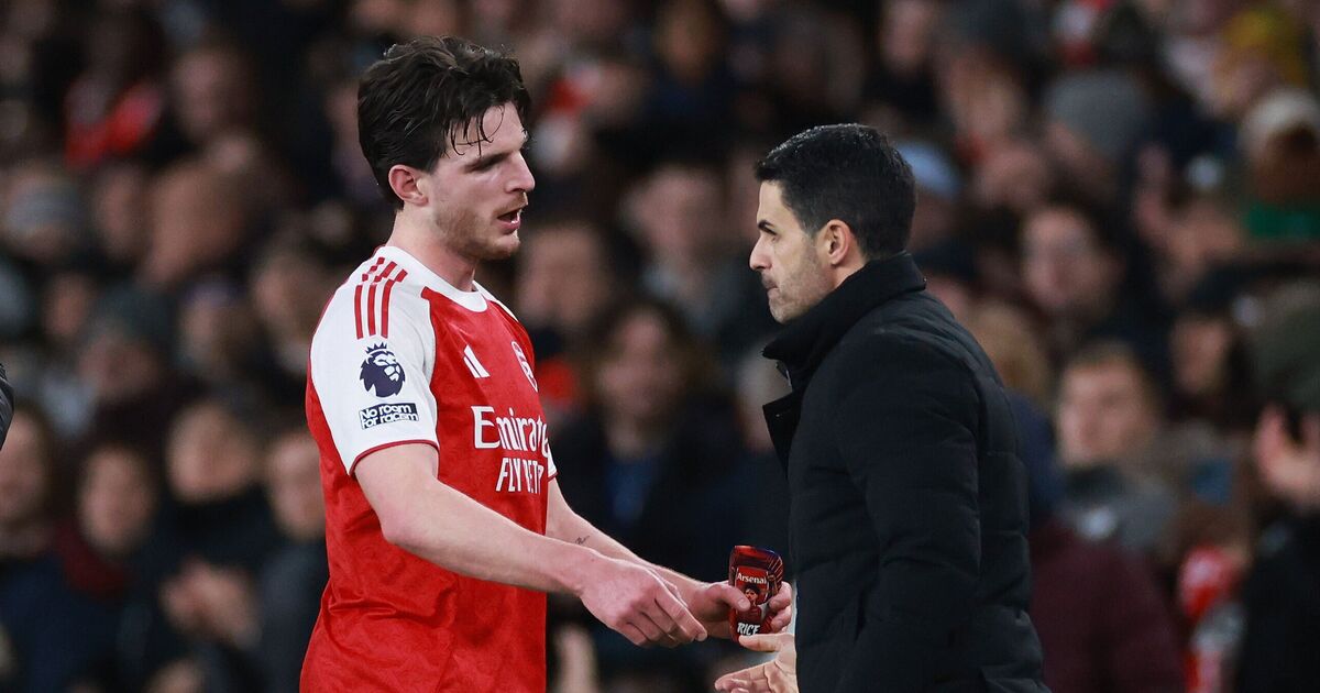 Mikel Arteta breaks silence on Declan Rice's tunnel bust-up with Arsenal staff