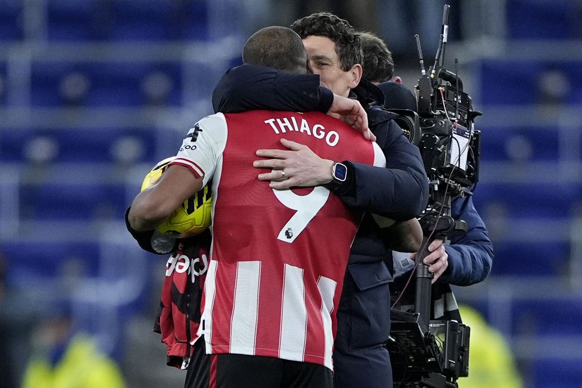 Brentford boss Keith Andrews says Igor Thiago has deserved his fine run of form