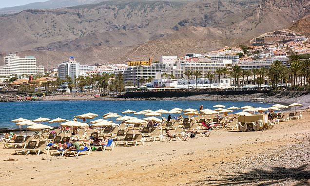 Tourists on the Canary Islands warned to 'not go in the water'