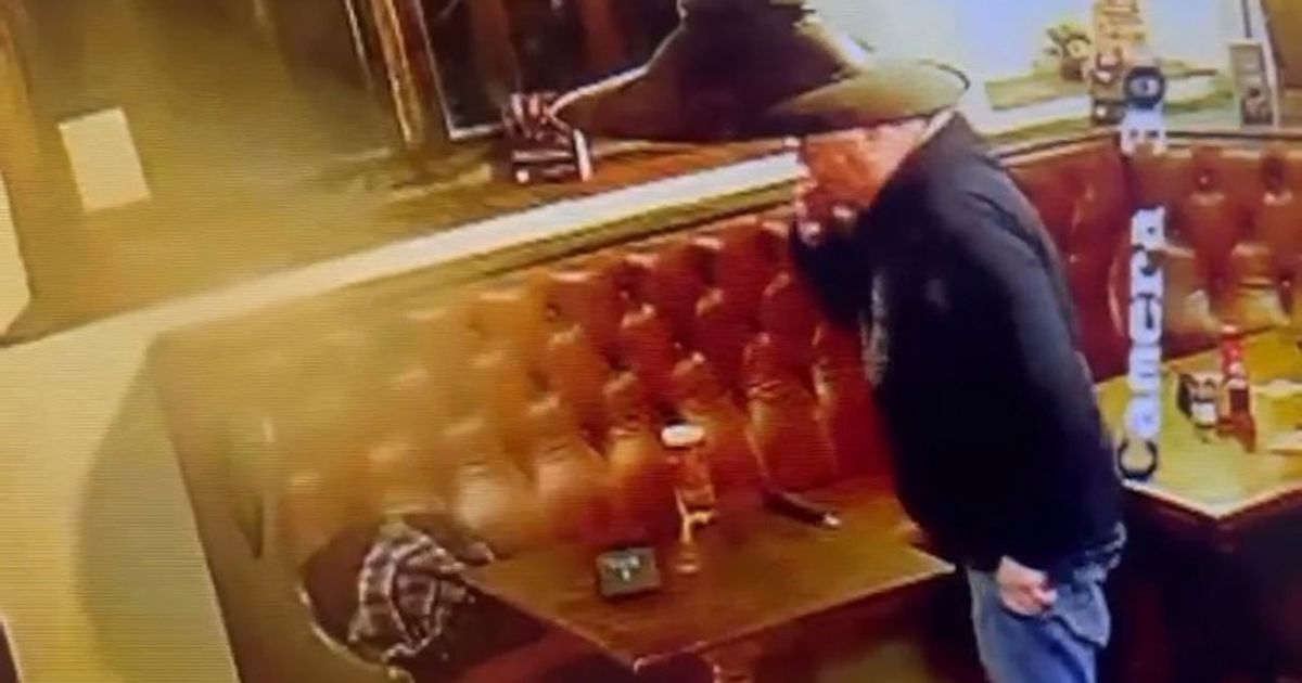 CCTV catches moment 'ghost' pushed pint off table in haunted pub - The Mirror