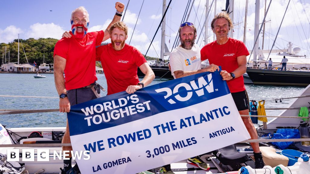 Chichester man completes 3,000-mile row across the Atlantic