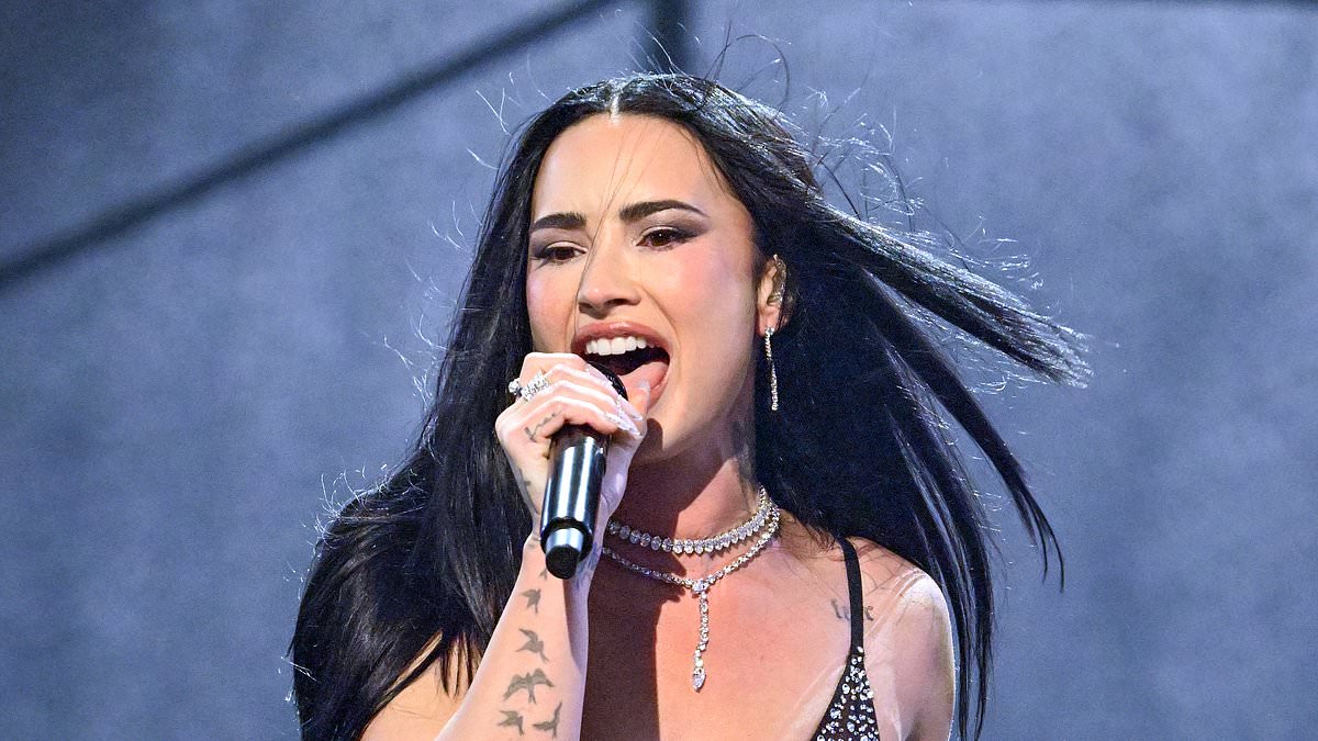 Demi Lovato shows off her 50lbs weight loss in racy sheer body suit
