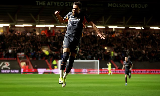 Derby put five past sorry Bristol City to move into top six