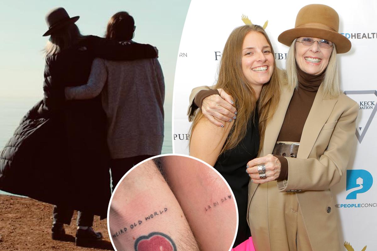 Diane Keaton's daughter debuts new tattoo in honor of late actor on...