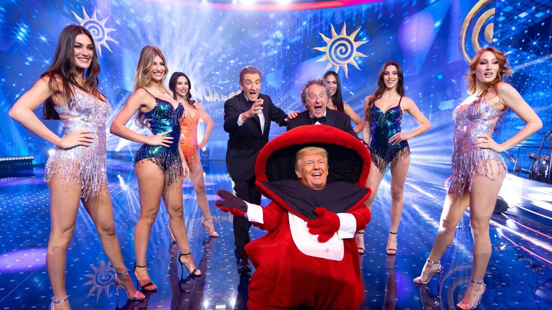 Donald Trump turned into a puppet on prime time TV in Italy - General News