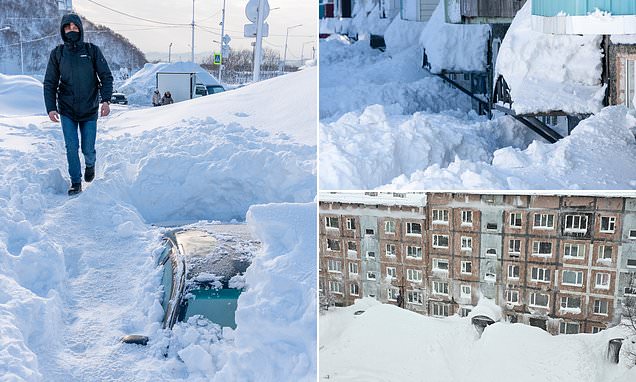 Extreme snowfall buries Far East Russia after worst blizzard in years