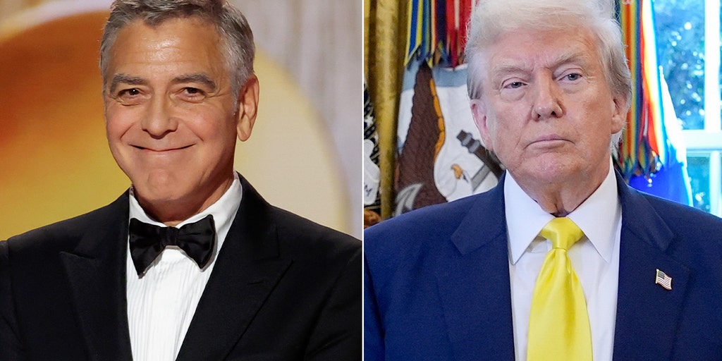 George Clooney speaks French at Golden Globes after Trump mocked him