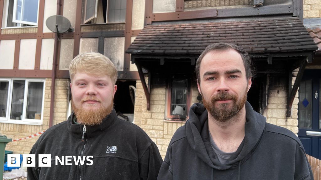 Gloucester men escape 'ball of flames' that destroyed their home