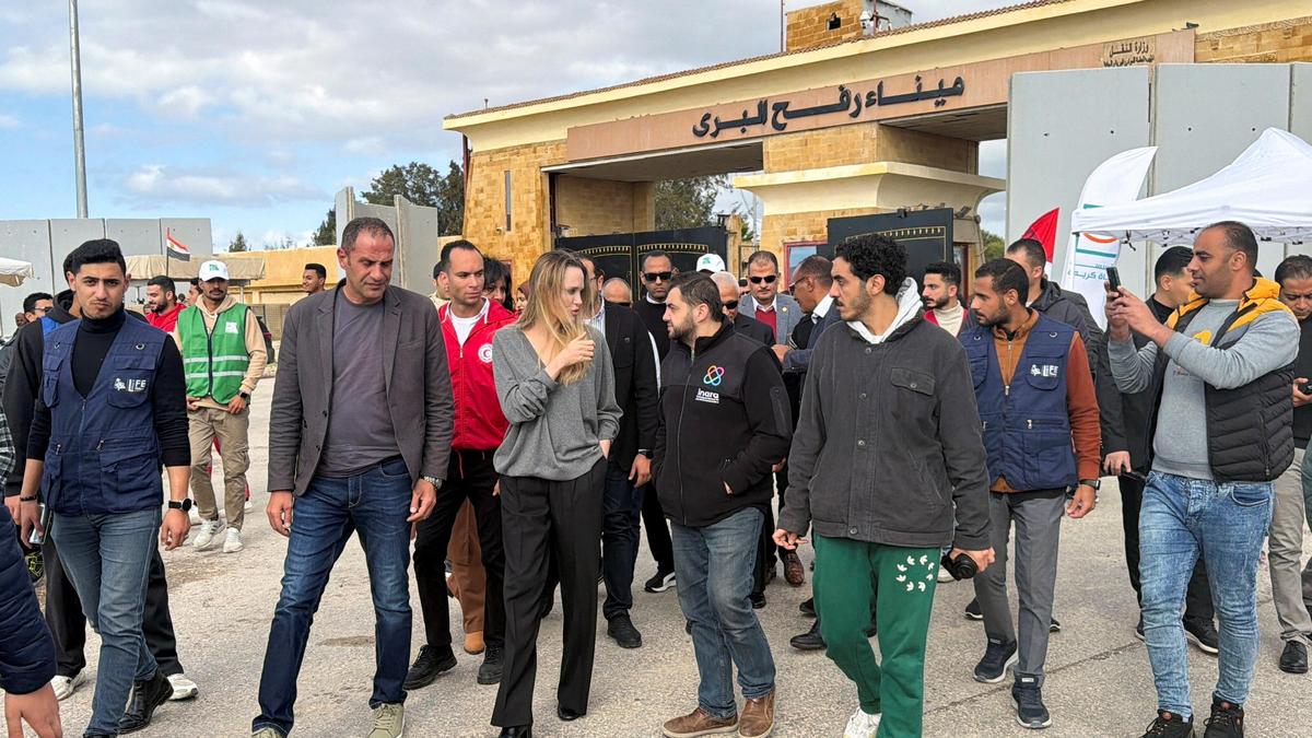 Grandmother, grandson burn to death in Gaza tent while cooking; Jolie visits Rafah crossing