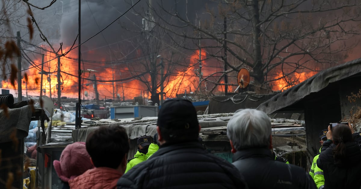 Guryong Village Fire Destroys Homes, Displaces 180 Residents