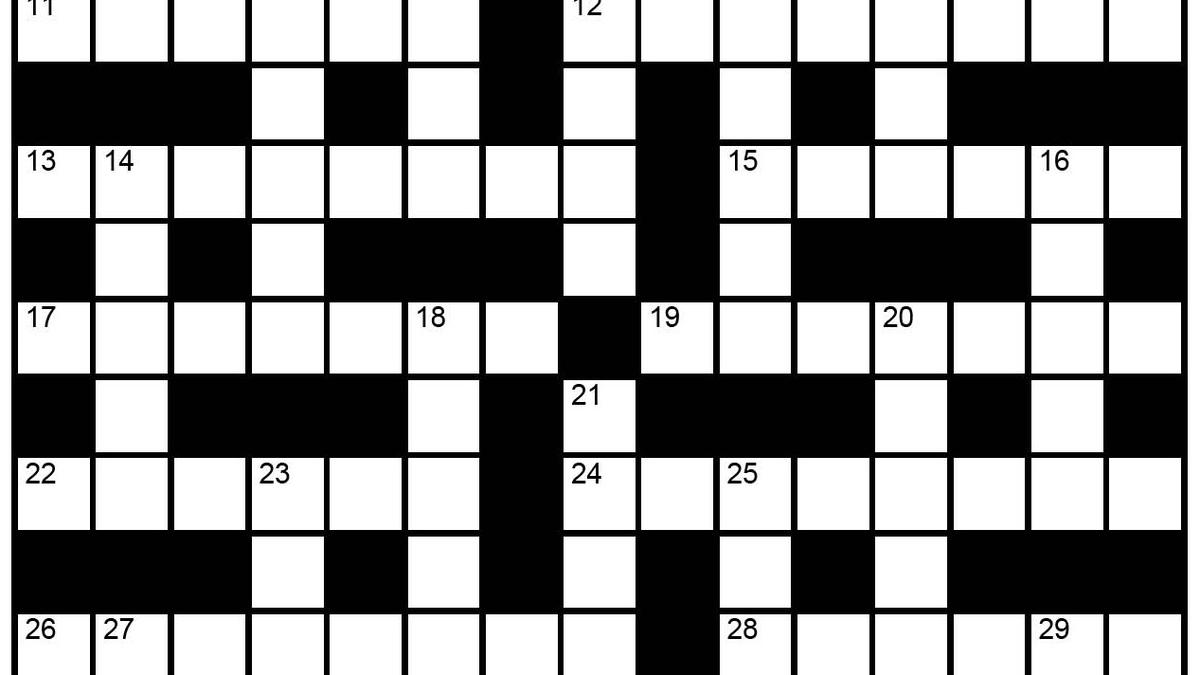 The Hindu Sunday crossword no. 38
