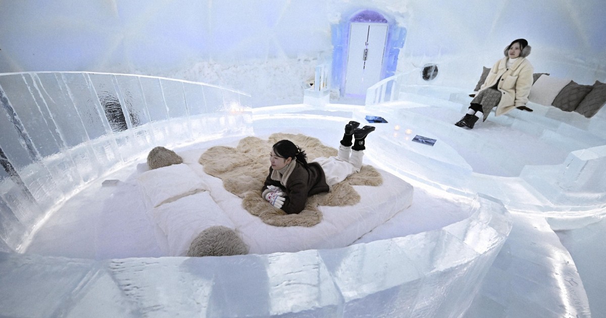Ice hotel, chapel in Hokkaido's Tomamu resort area open for season