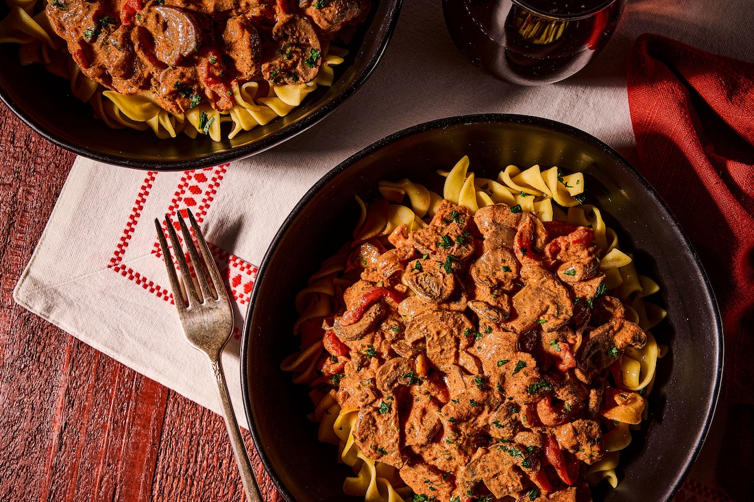 Hungarian Mushroom Paprikash Stew