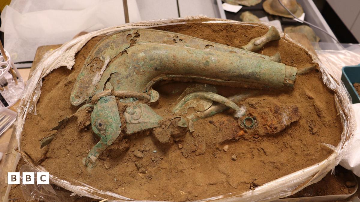 Ancient Iron Age battle trumpet discovered