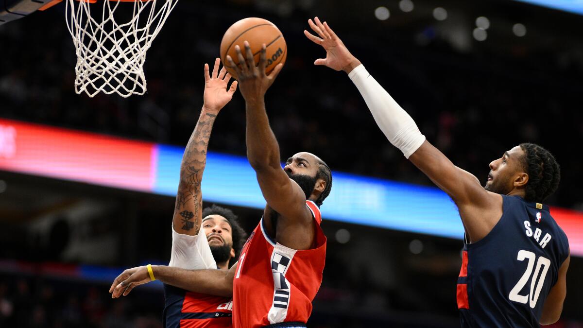 James Harden and Clippers surge past Wizards for sixth straight win