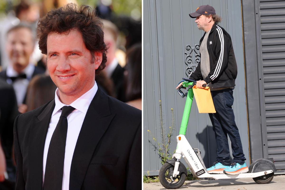 Nineties movie star looks unrecognizable zipping around LA on...