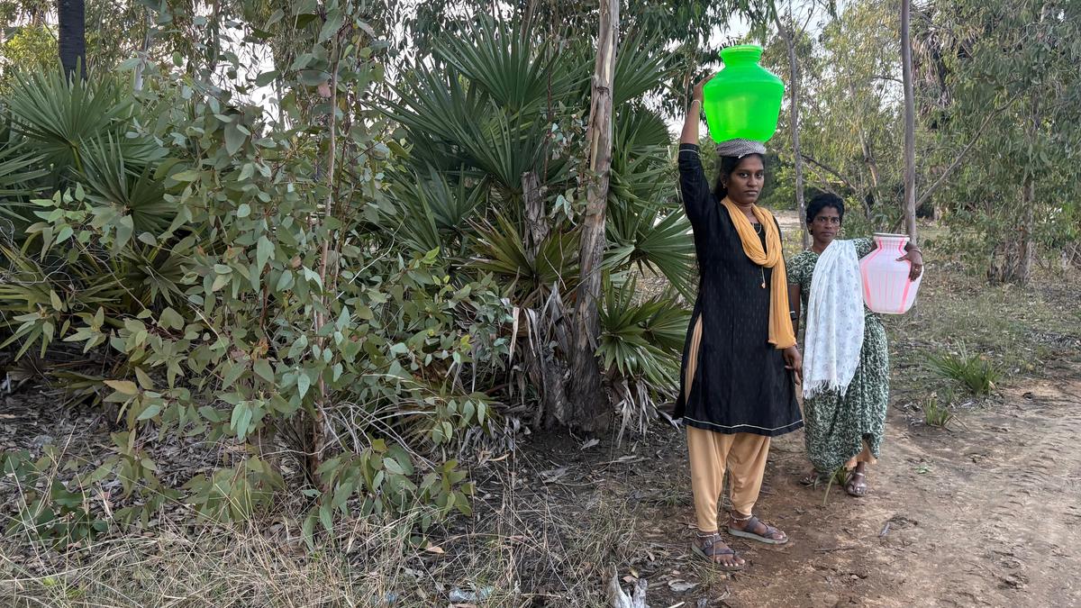 Women of Kameswaram walk 2 km daily for a pot of water