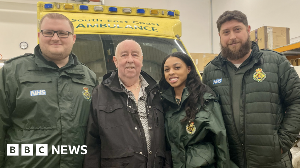 Kent grandfather reunites with paramedics who saved his life