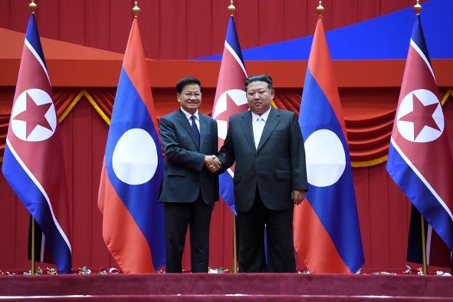 N. Korea's Kim congratulates Lao president on reelection as party chief - The Korea Times