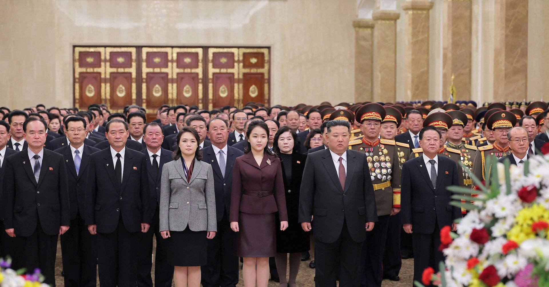 North Korea leader Kim Jong Un's daughter makes public visit to state mausoleum