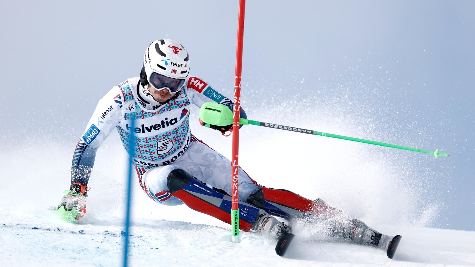 Kristoffersen leads World Cup slalom and would be 6th different winner in 6 races