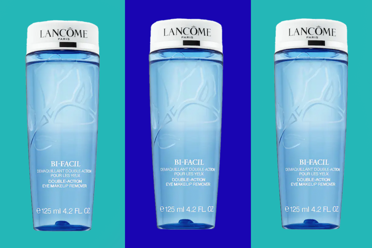 Mascara never stains my towel, thanks to Lancôme's eye makeup remover