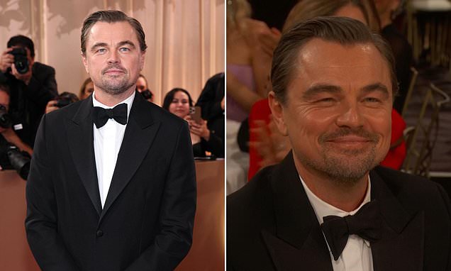 Leonardo DiCaprio stopped by security during Golden Globes