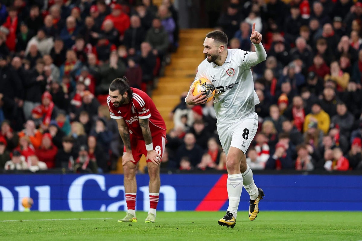 Liverpool's Dominik Szoboszlai 'disrespectful' in FA Cup tie, says Barnsley boss