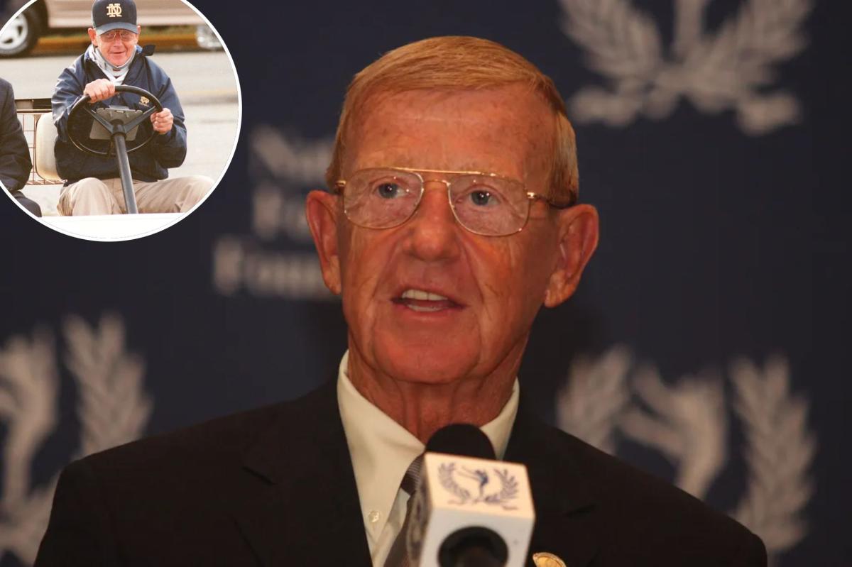 Notre Dame coaching legend Lou Holtz enters hospice care at 89