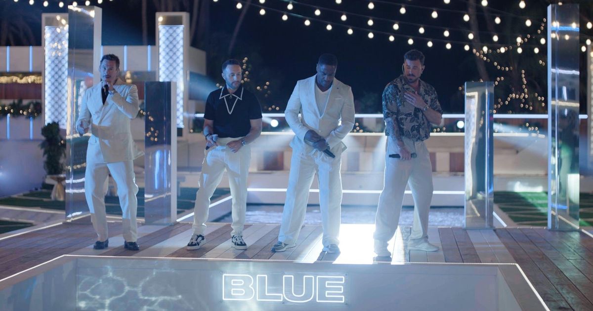Love Island: All Stars fans divided as legendary boyband Blue perform - The Mirror