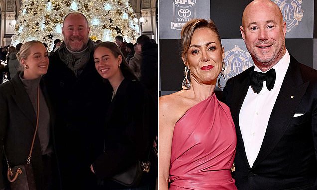 Luke Sayers backed by two daughters as d*** pic scandal heads to court