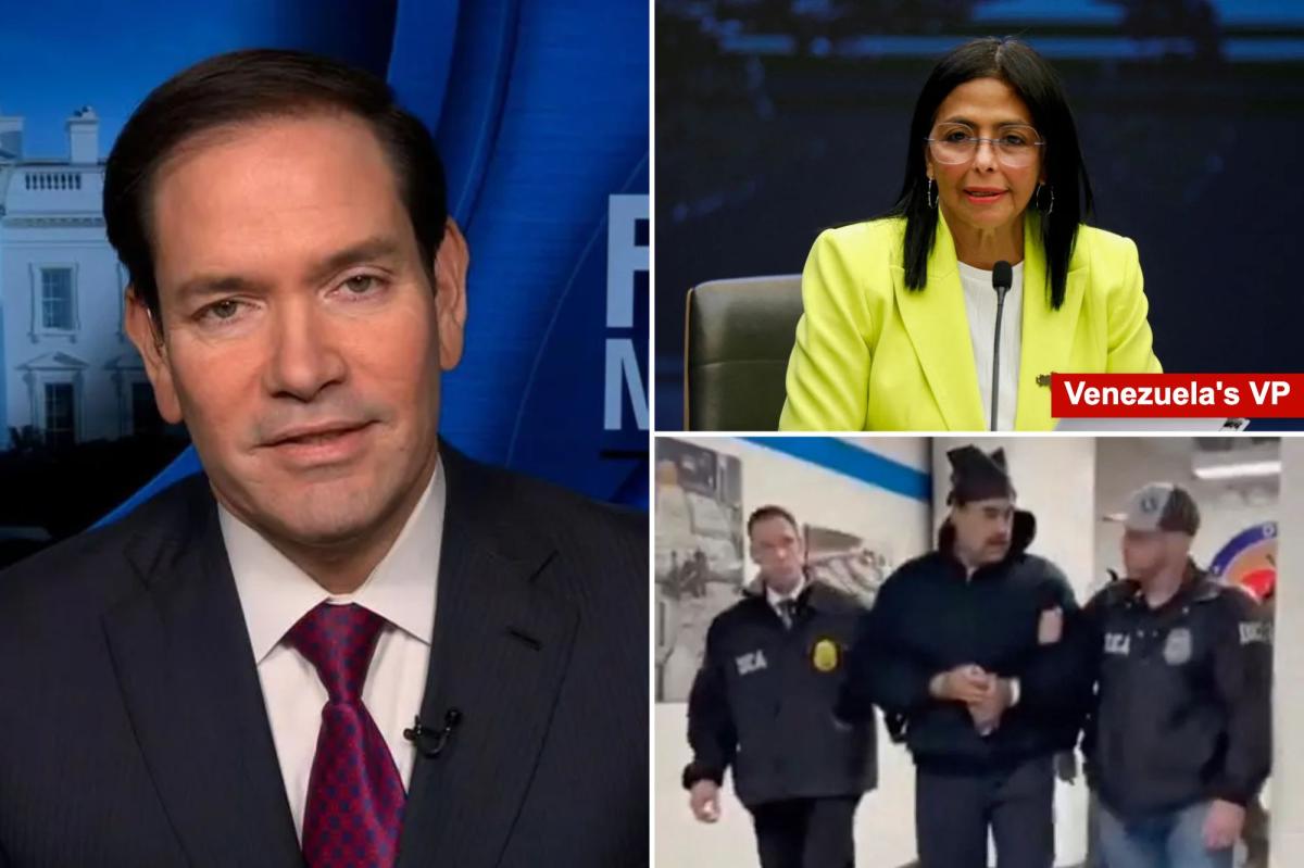 Marco Rubio says Venezuela's VP Delcy Rodríguez isn't a legitimate...