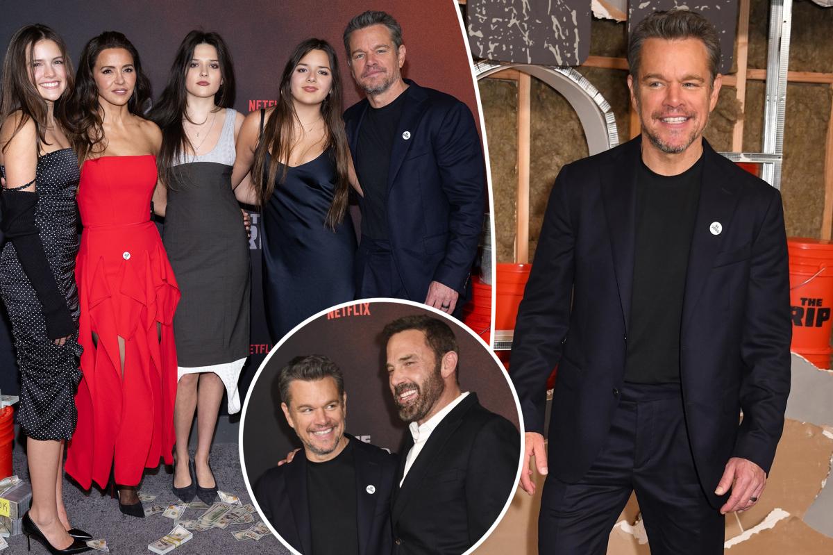 Matt Damon's teenage daughter Gia roasts his awkward red carpet...