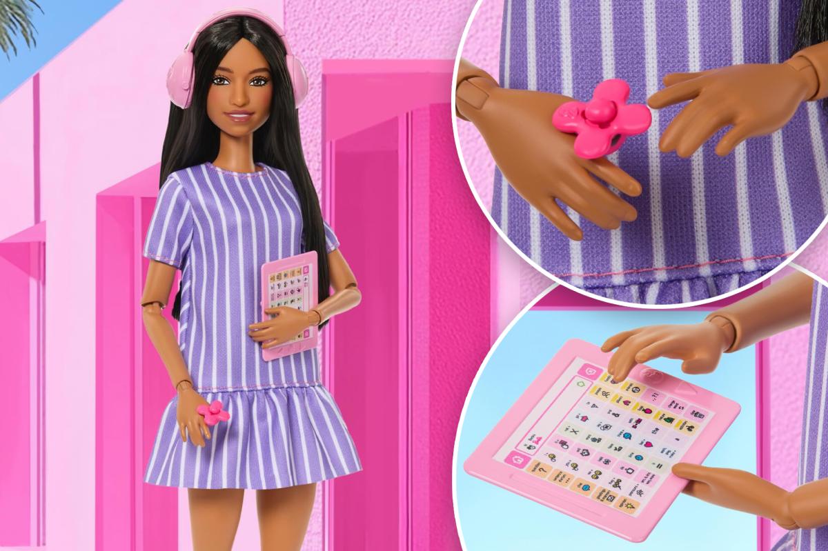 Meet Mattel's autistic Barbie doll  --  who carries a fidget spinner...