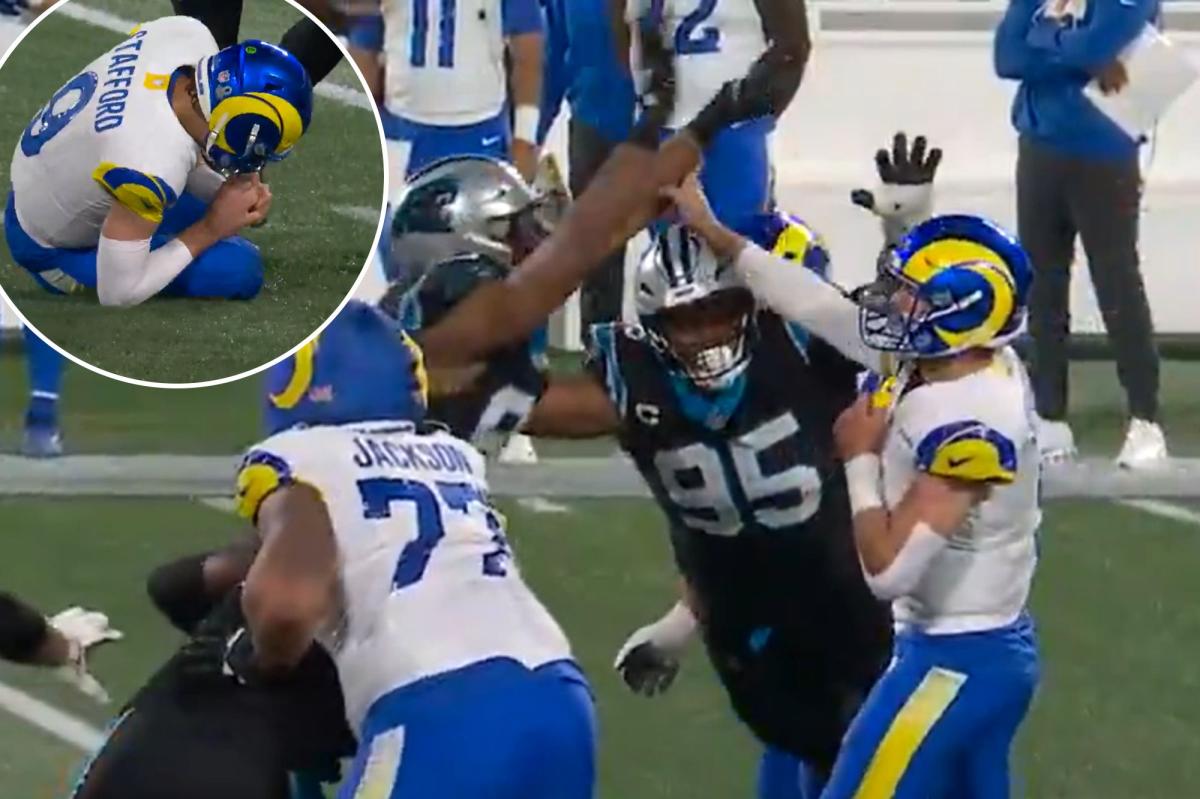 Matthew Stafford battles through 'not pleasant' finger injury in...